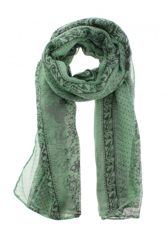 Paisley & Floral Print Scarf