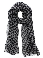 SCARF054BLKWHT