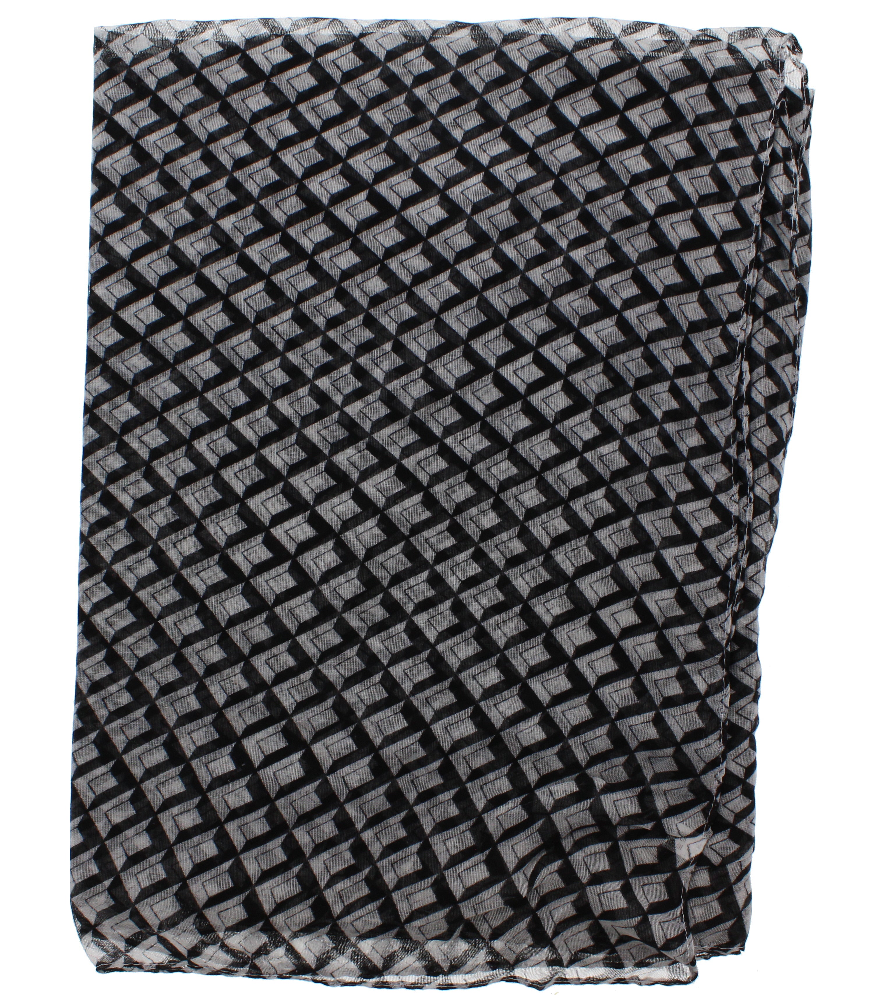 SCARF054BLKWHT