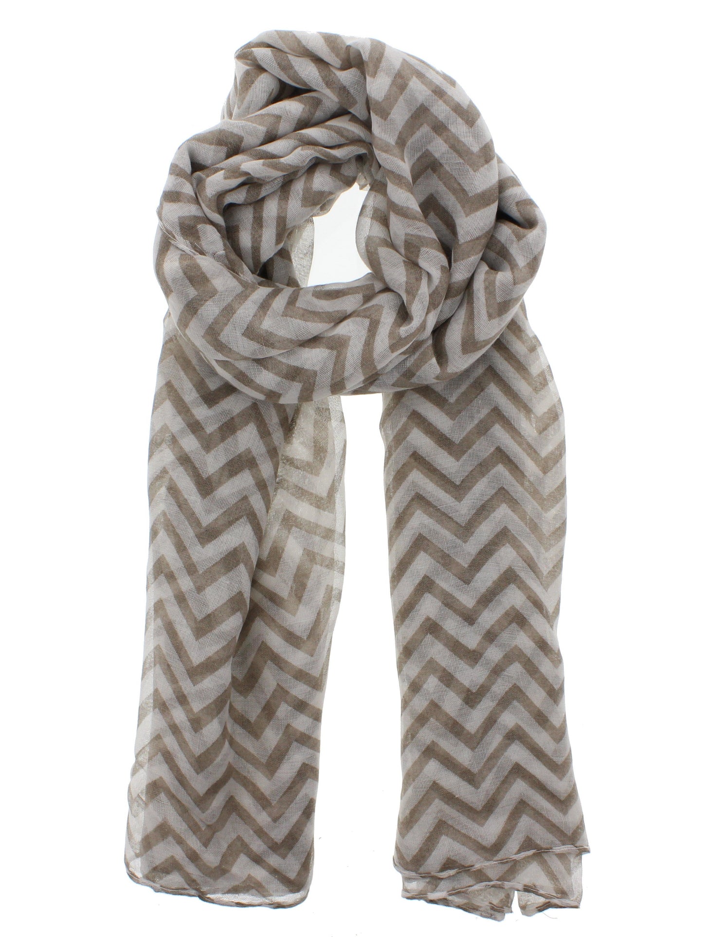 Zig Zag Print Scarf
