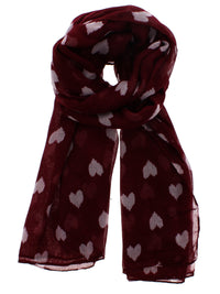 Heart Printed Scarves