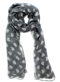 Heart Printed Scarves