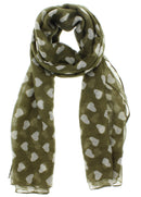 Heart Printed Scarves