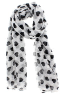 Heart Printed Scarves