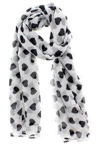 Heart Printed Scarves