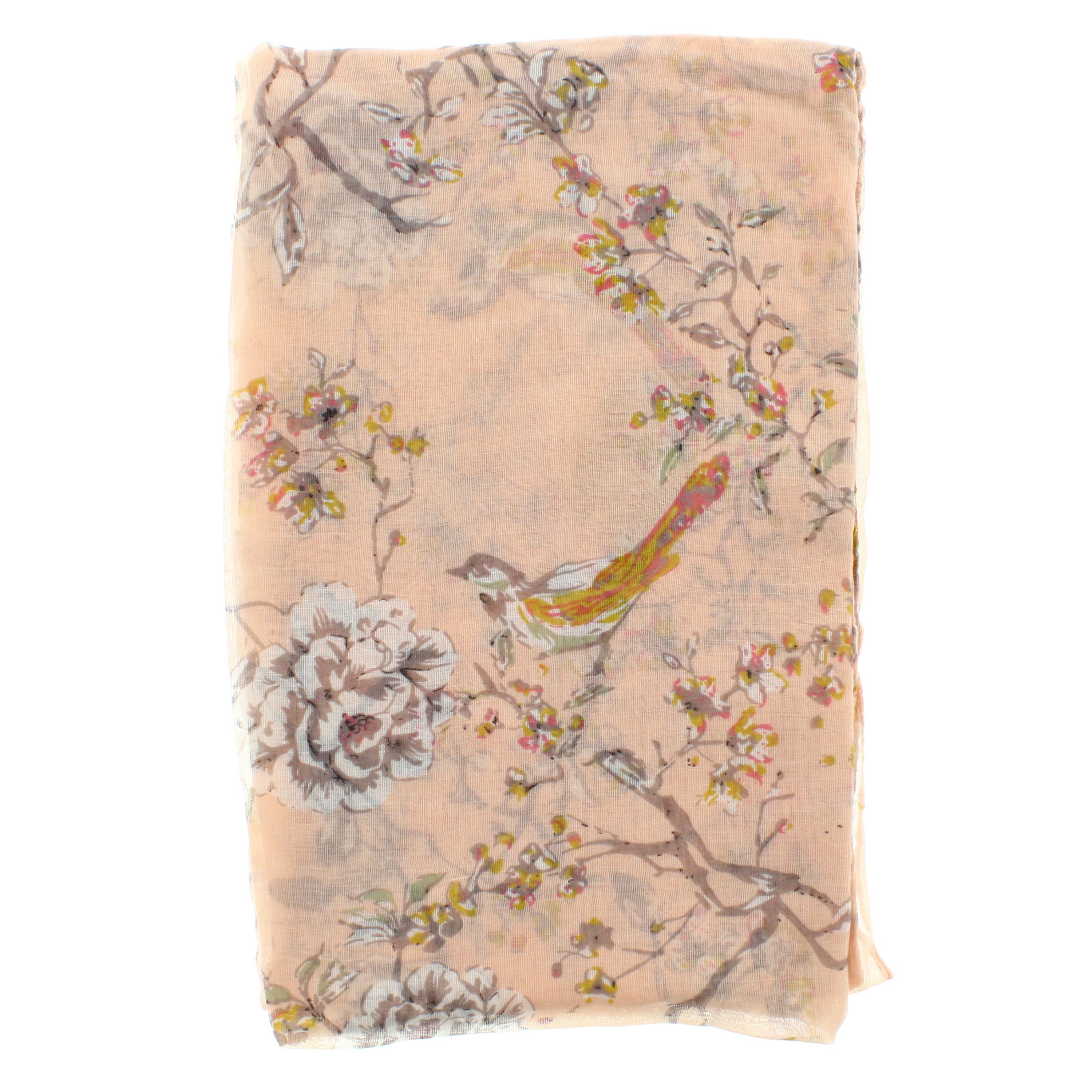 Robins, Trees & Flowers Printed Scarves