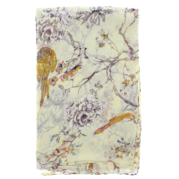 Robins, Trees & Flowers Scarf