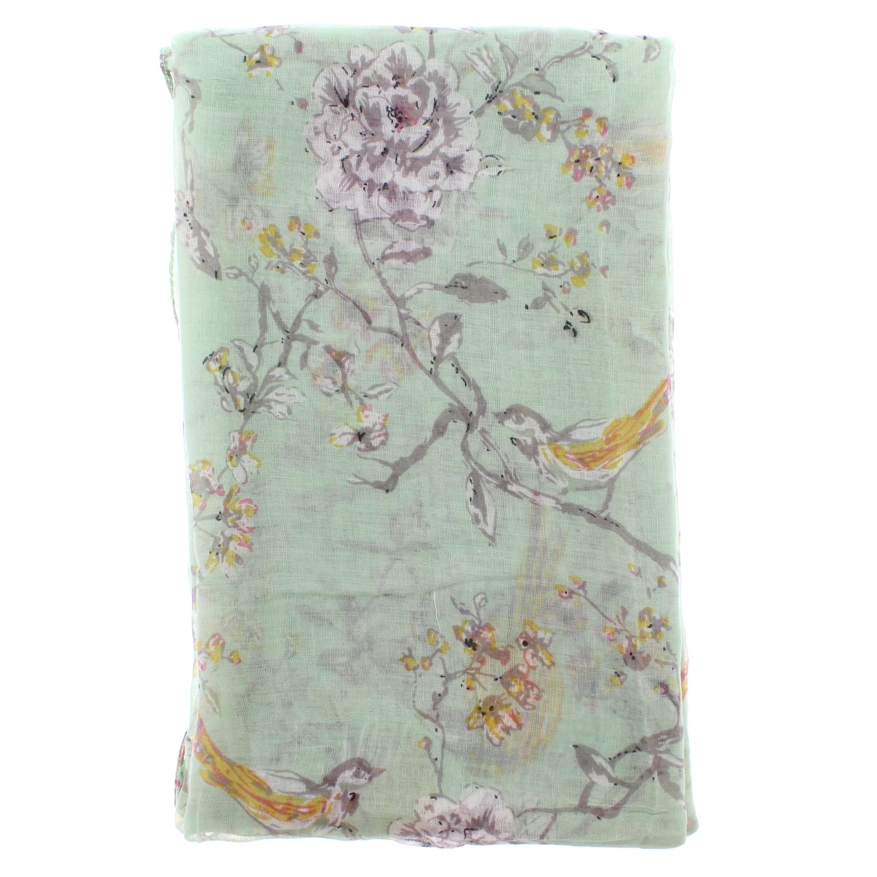 Robins, Trees & Flowers Printed Scarves