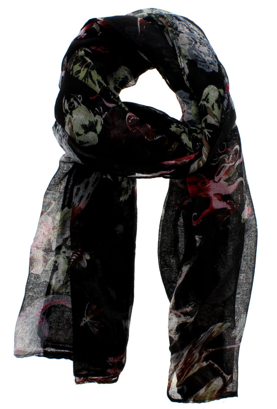 Assorted Animals, Birds & Sealife Printed Scarves