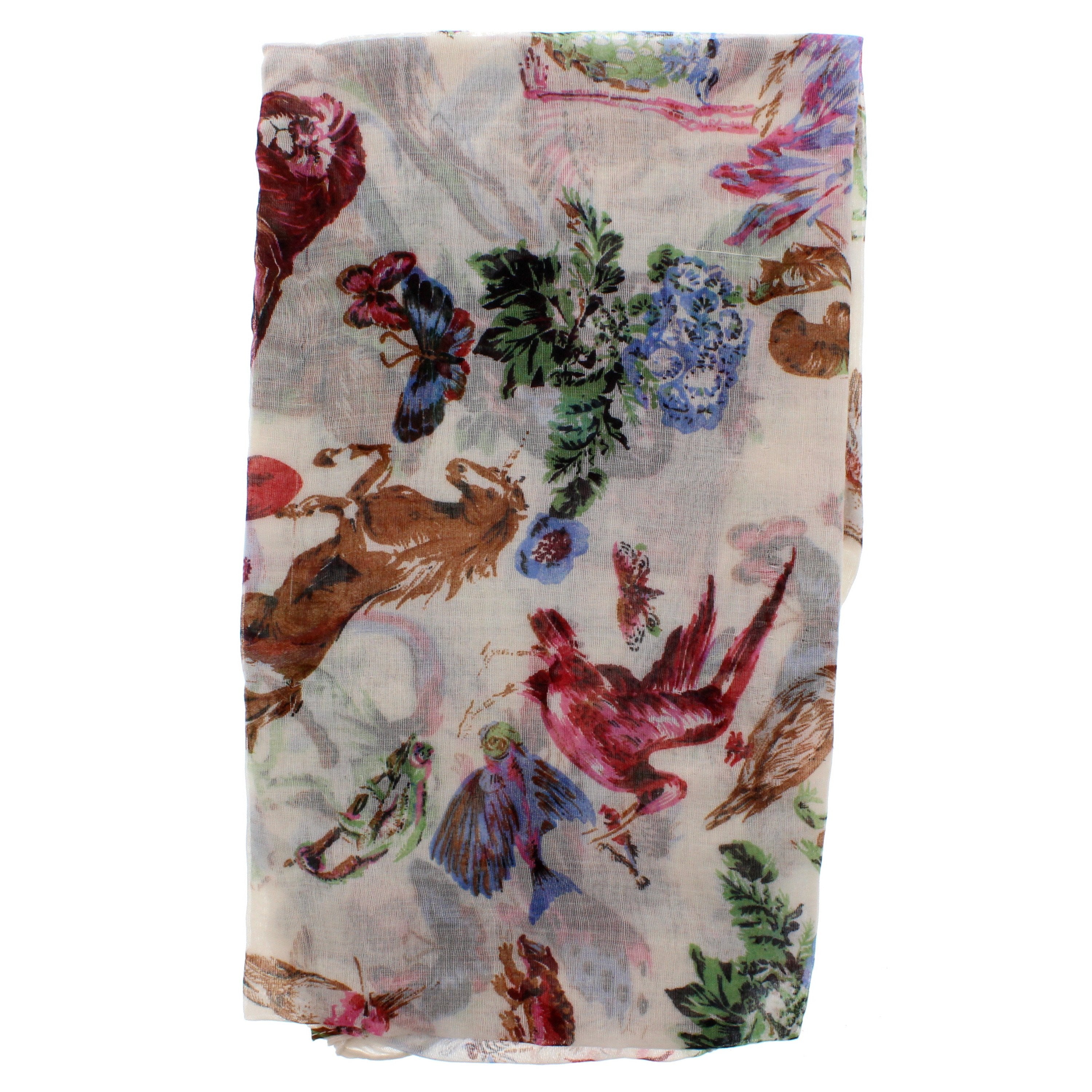 Assorted Animals, Birds & Sealife Printed Scarves