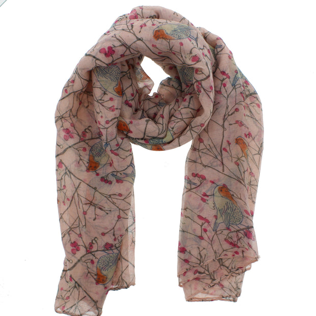 Branches & Robins Print Scarf