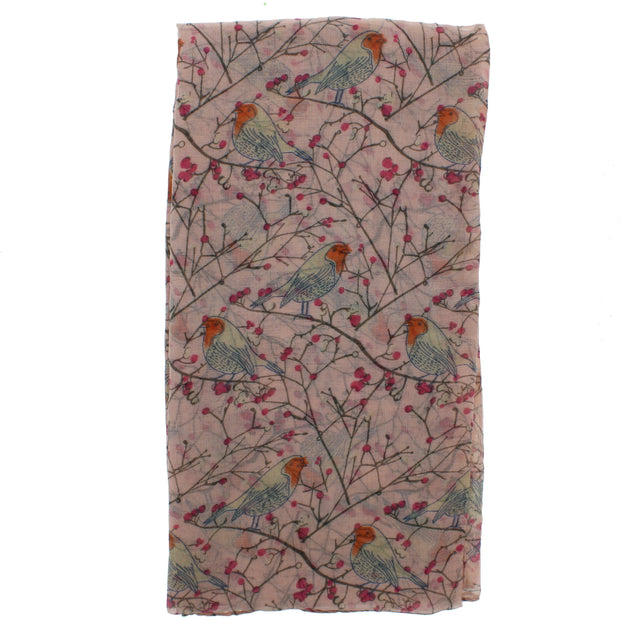 Branches & Robins Print Scarf
