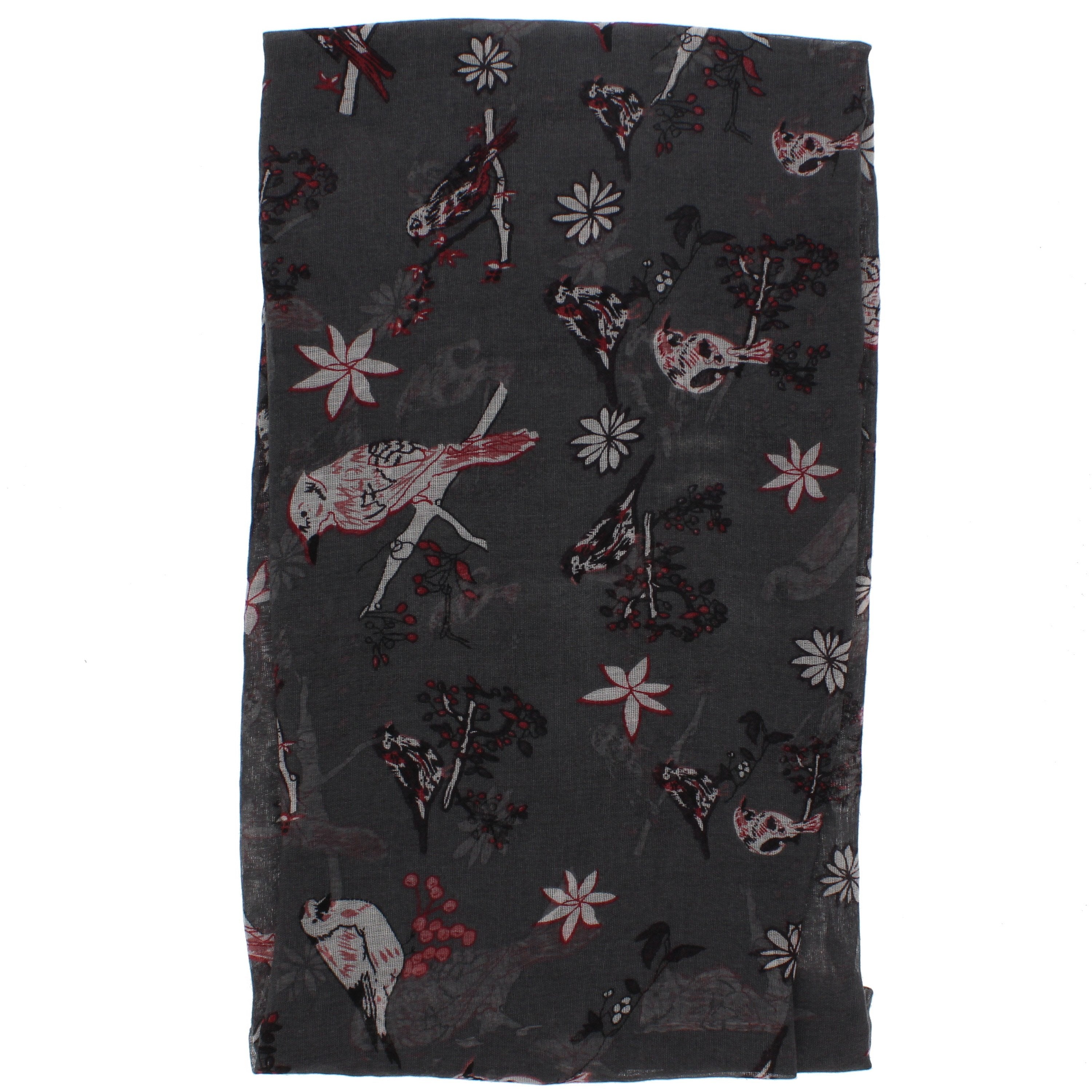 Robin & Flower Printed Scarves