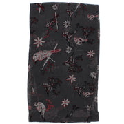 Robin & Flower Print Scarf