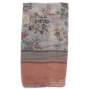 Floral Printed Scarves with Border
