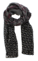Patterned & Floral Printed Scarves with Border