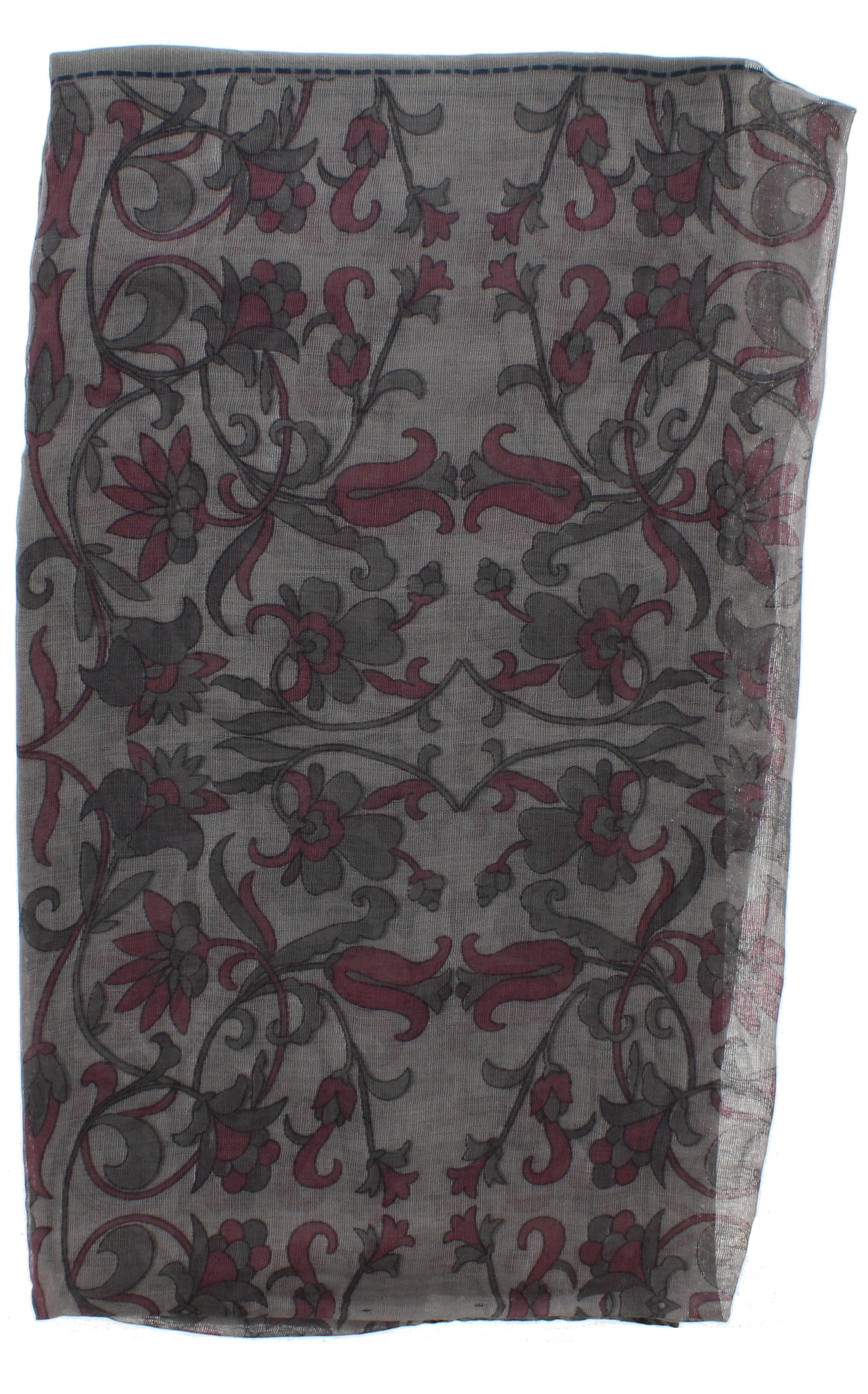 Patterned & Floral Printed Scarves with Border