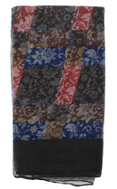 Checkered Floral Printed Scarves