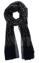 Weaved/ Interlaced Design Printed Scarves