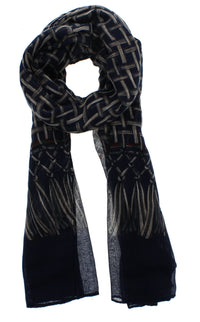 Weaved/ Interlaced Design Printed Scarves