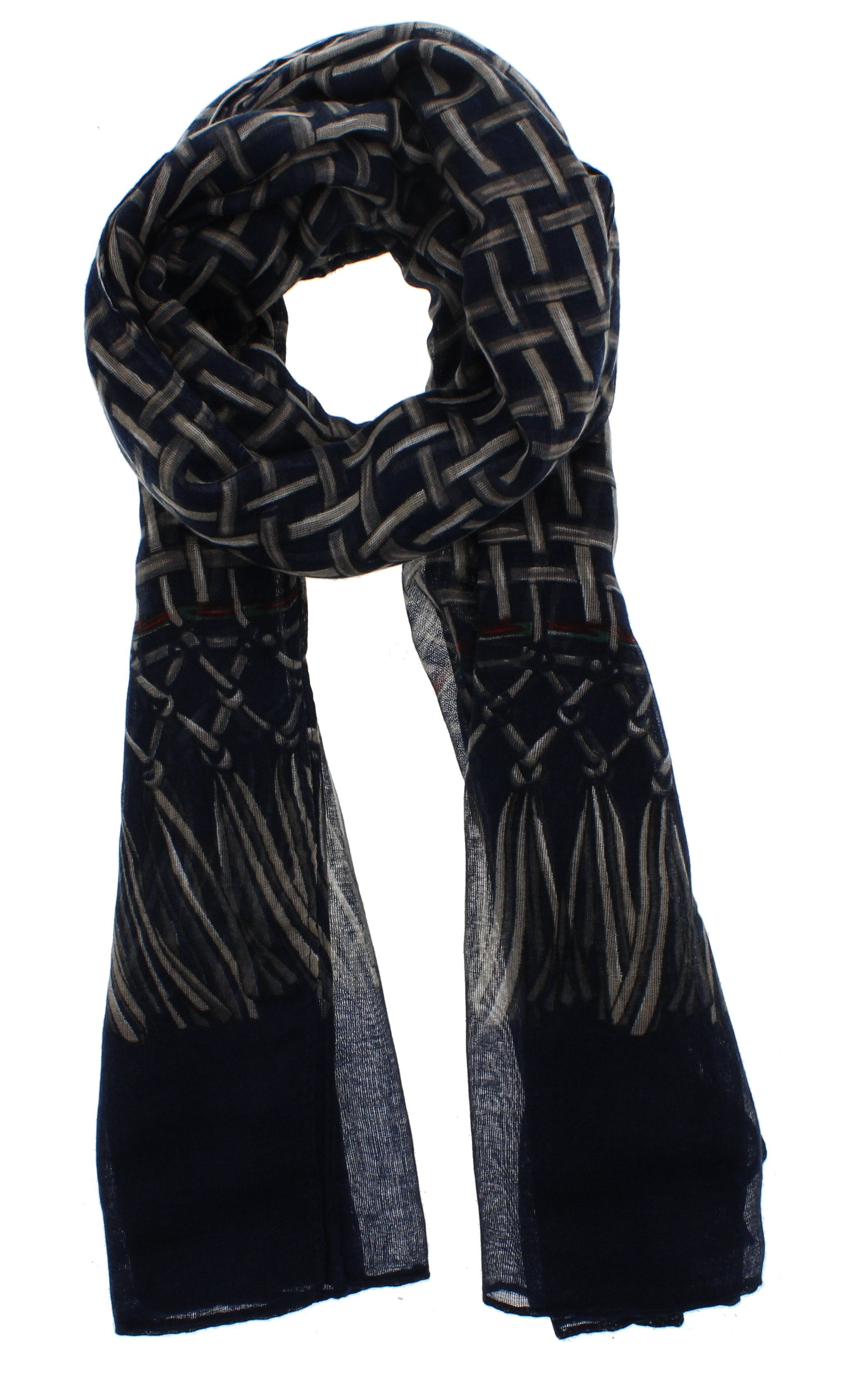 Weaved/ Interlaced Design Printed Scarves
