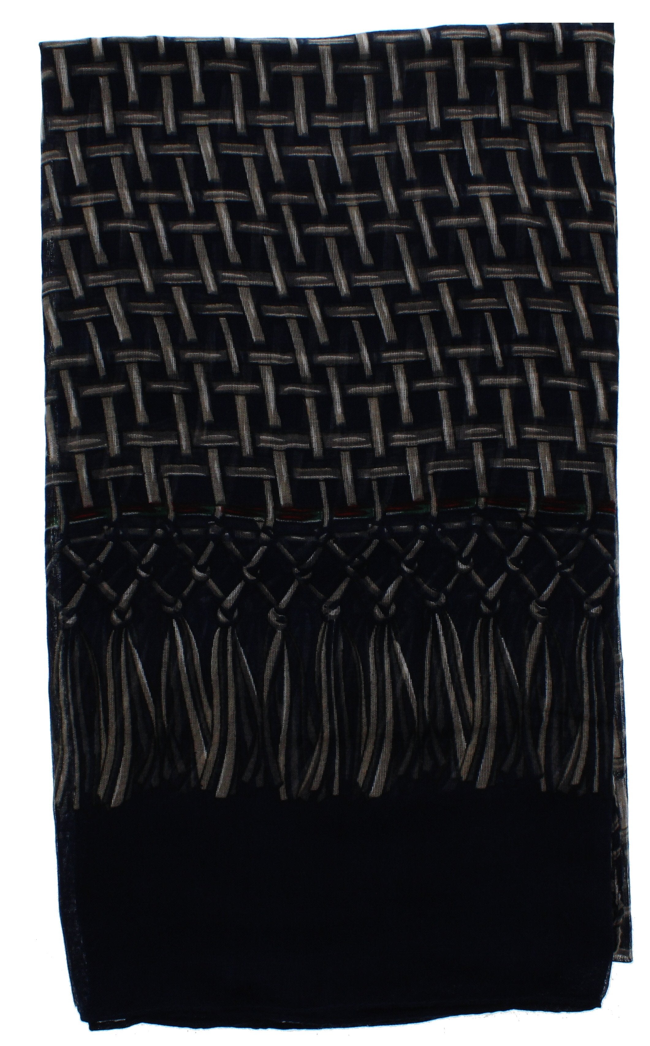Weaved/ Interlaced Design Printed Scarves
