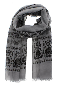 Elephant & Paisley Printed Scarves
