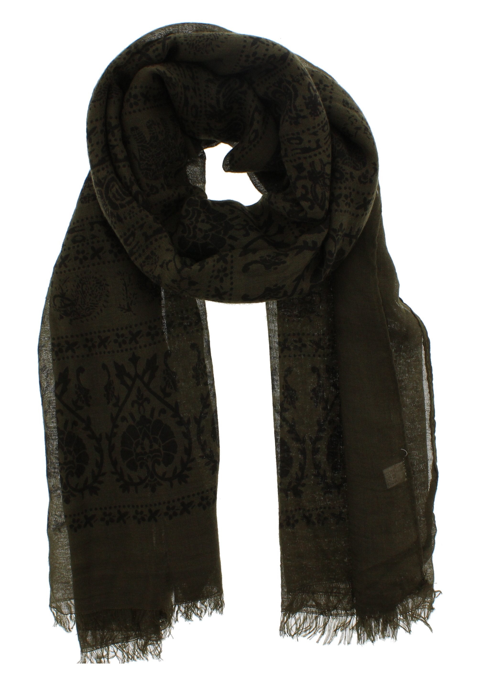 Elephant & Paisley Printed Scarves