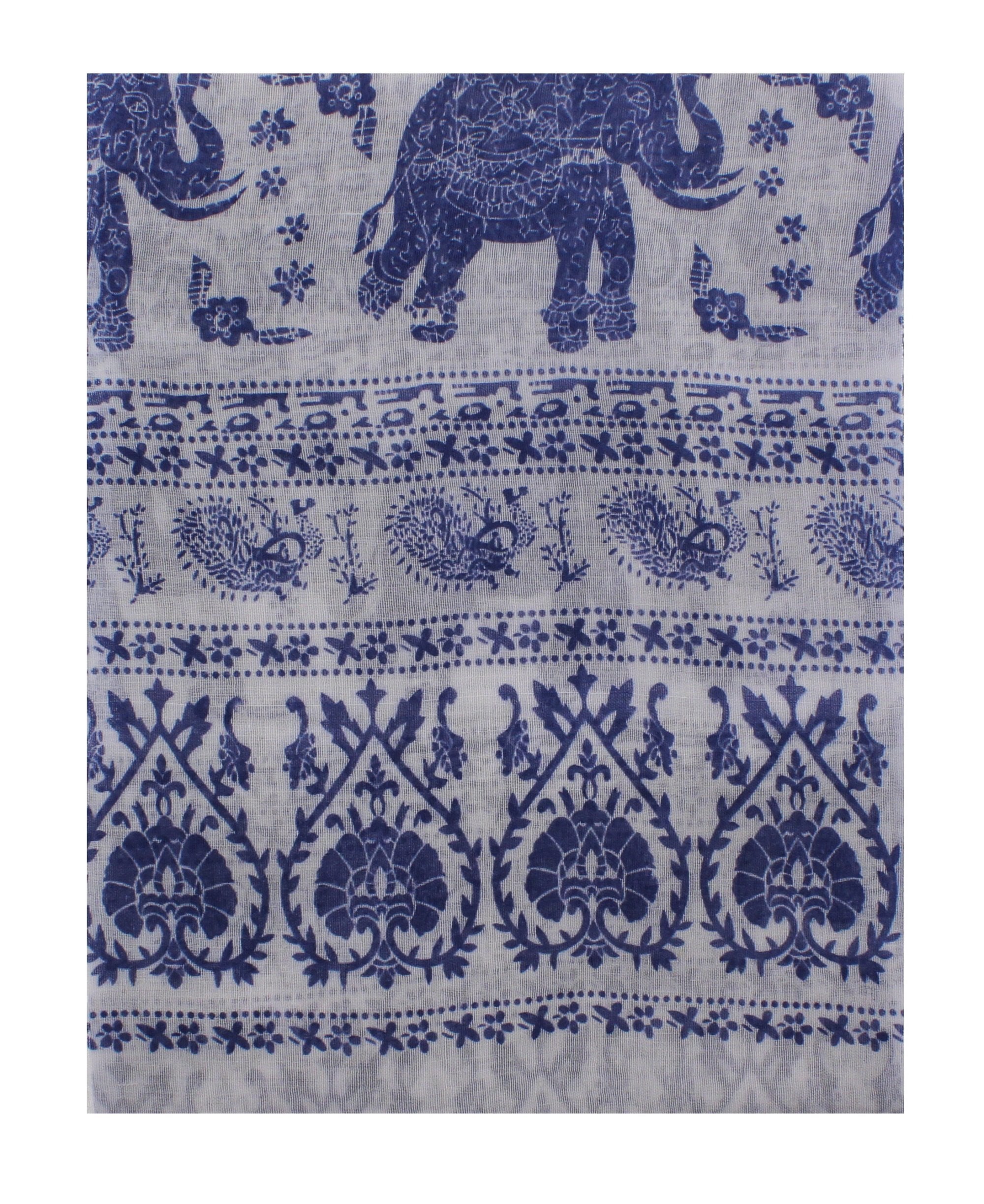 Elephant & Paisley Printed Scarves