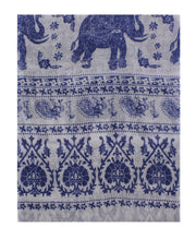 Elephant & Paisley Print Scarf