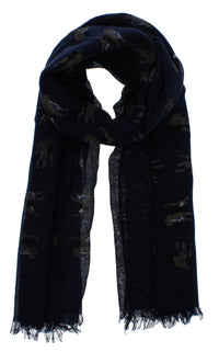 Light Beagle Dog Printed Scarves