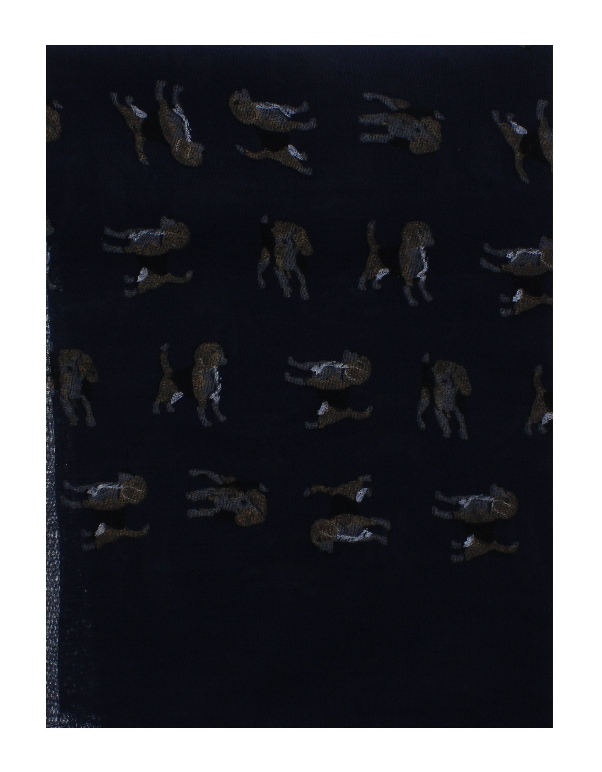 Light Beagle Dog Printed Scarves