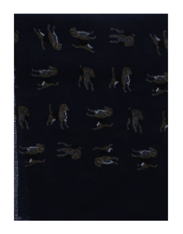 Light Beagle Dog Print Scarf