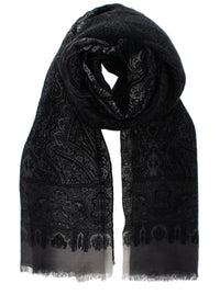 Detailed Paisley Printed Scarves
