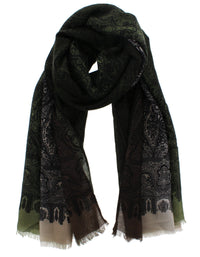 Detailed Paisley Printed Scarves