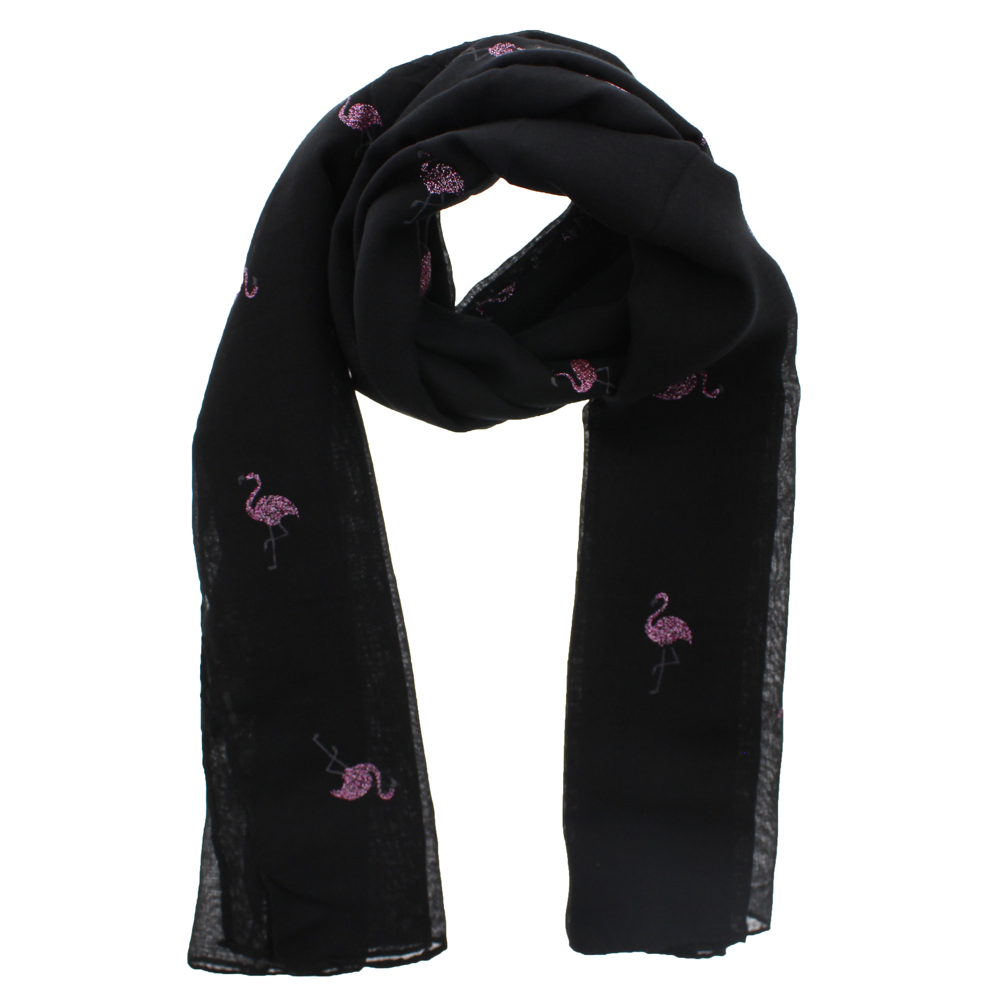 Glitter Flamingoes Scarves