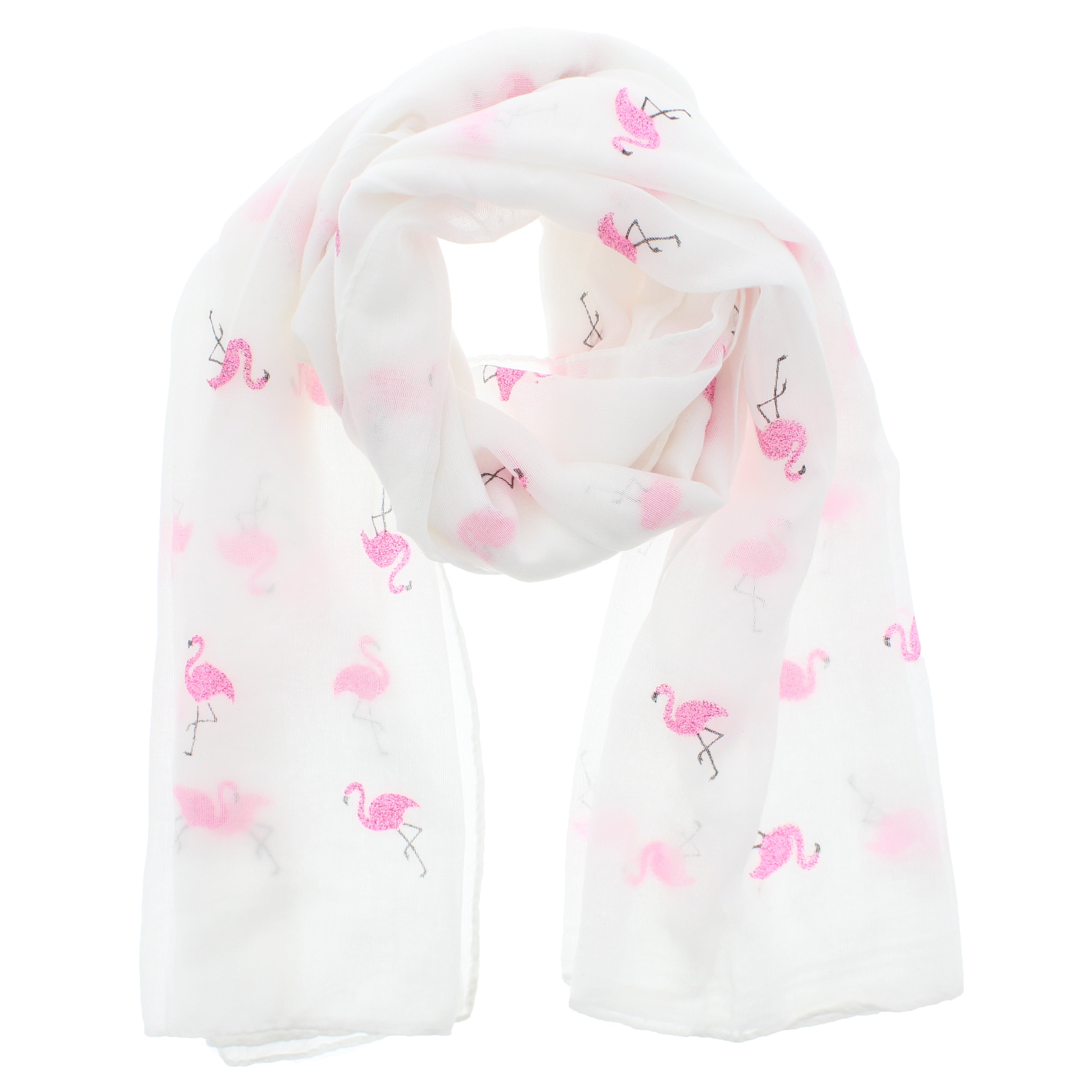 Glitter Flamingoes Scarves