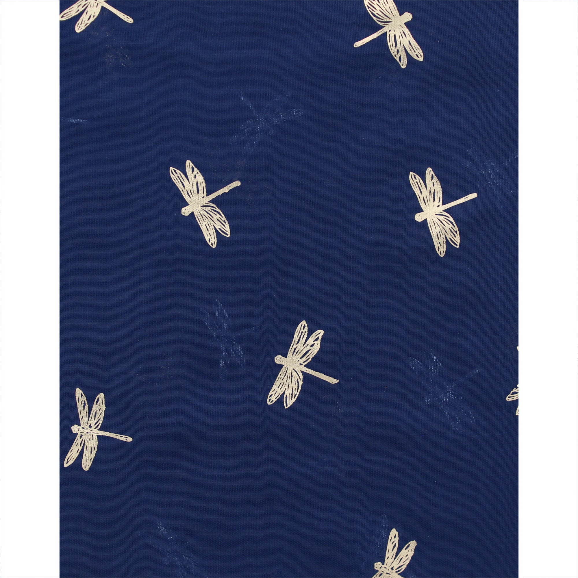 Small Gold Foil Dragonfly Print Scarves