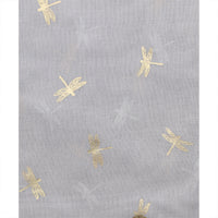 Small Gold Foil Dragonfly Print Scarves