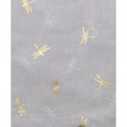Scarf with Small Gold Foil Dragonfly Print