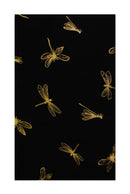 Large Gold Foil Dragonfly Printed Scarves