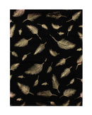 Rose Gold Foil Feather Printed Scarves