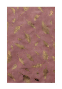 Rose Gold Foil Feather Printed Scarves