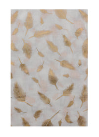 Rose Gold Foil Feather Printed Scarves