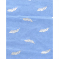 Silver Foil Mini Feathers Scarves