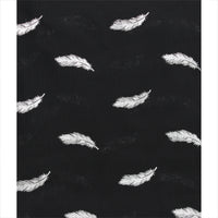 Silver Foil Mini Feathers Scarves