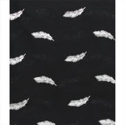 Scarf with Silver Foil Mini Feathers