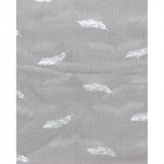 Scarf with Silver Foil Mini Feathers