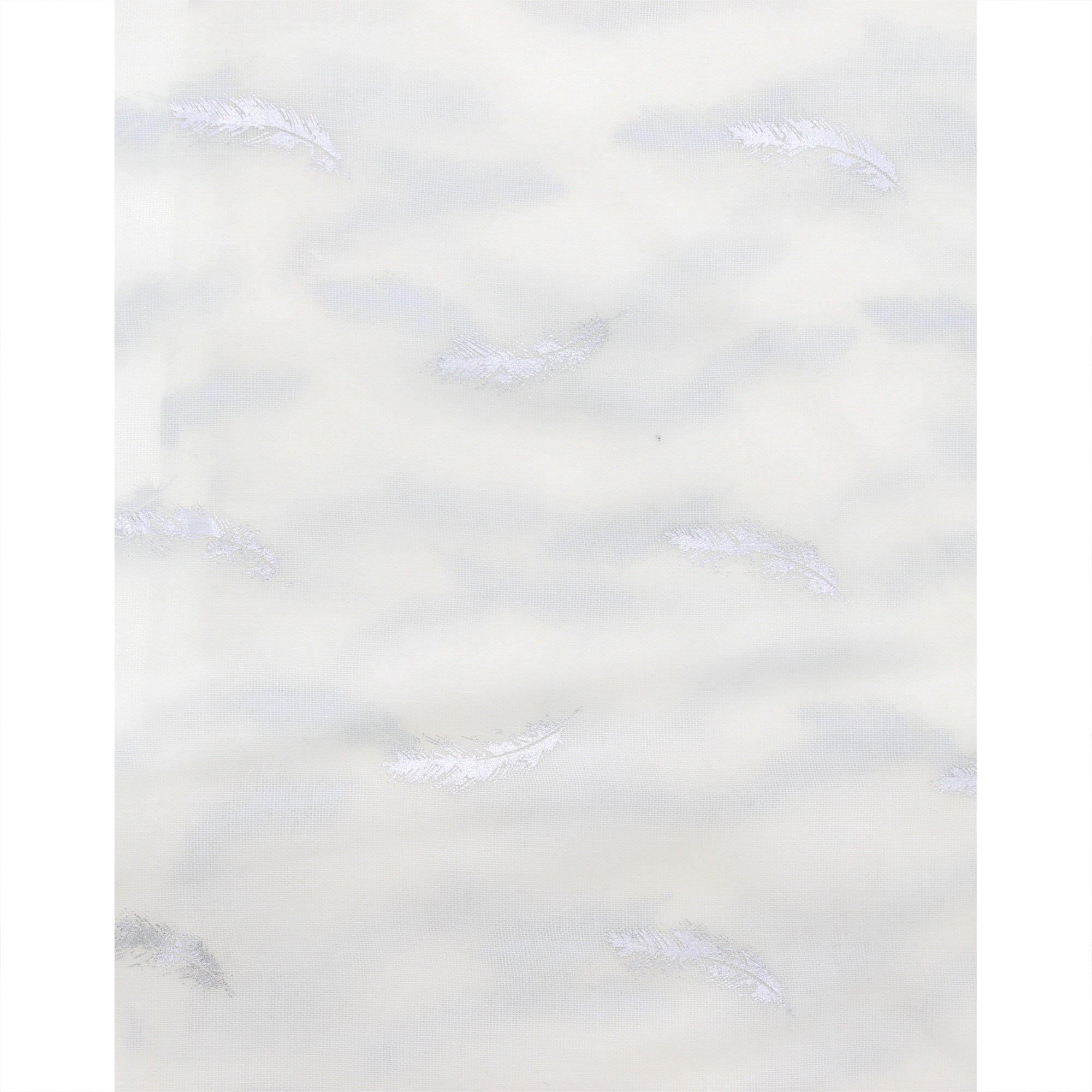 Silver Foil Mini Feathers Scarves