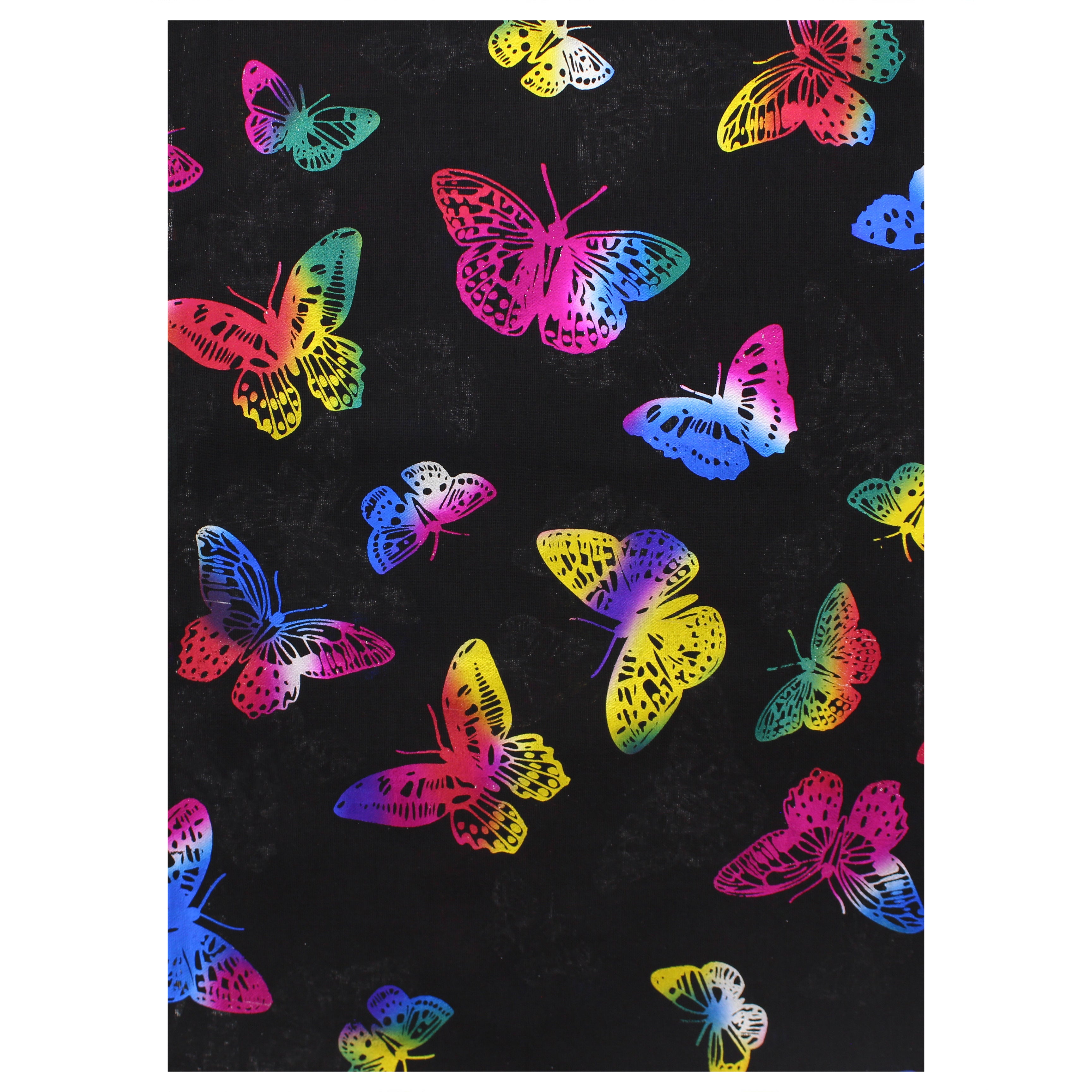 Large Rainbow Foil Butterflies Scarves